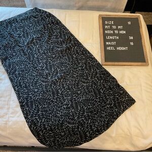 Vintage ankle skirt with side slits